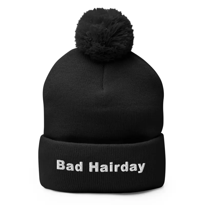 Bad Hairday Beanie pom